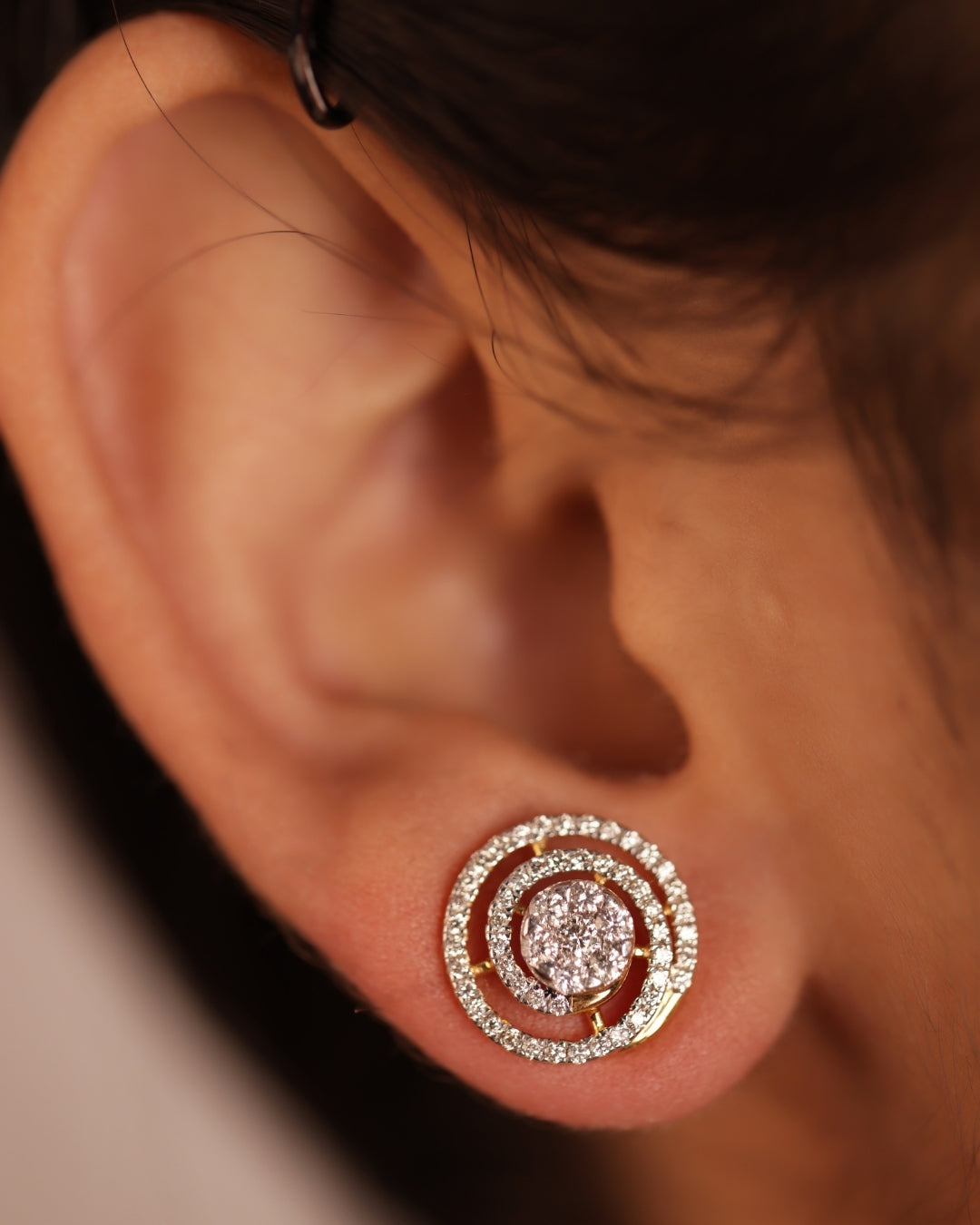 Radiant Cluster Diamond Earings
