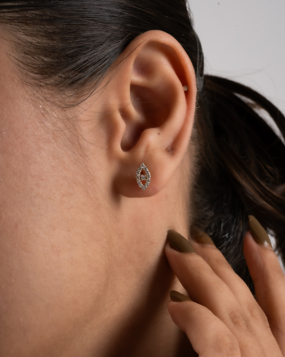 Marquise shape earrings