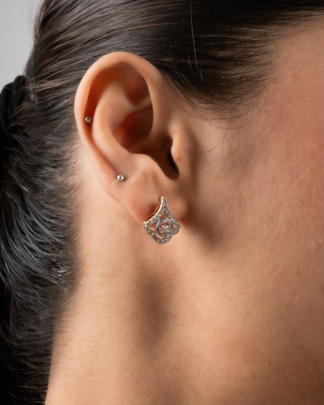 cnc cutting diamond earrings