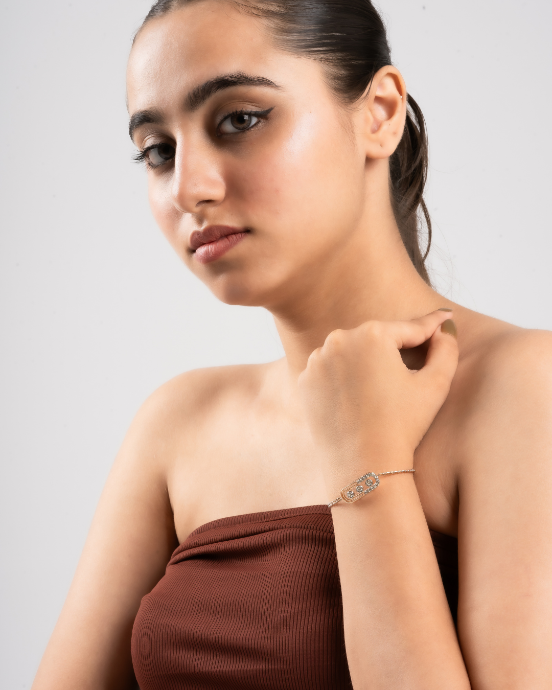 rectangle shape diamond bracelet