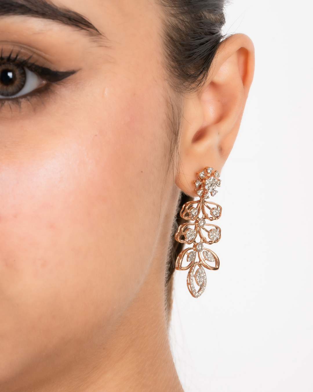 Leafy Diamond Necklace Set