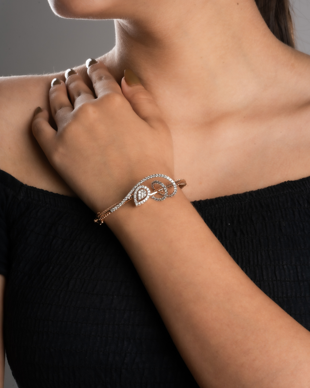 diamond spiral bracelet