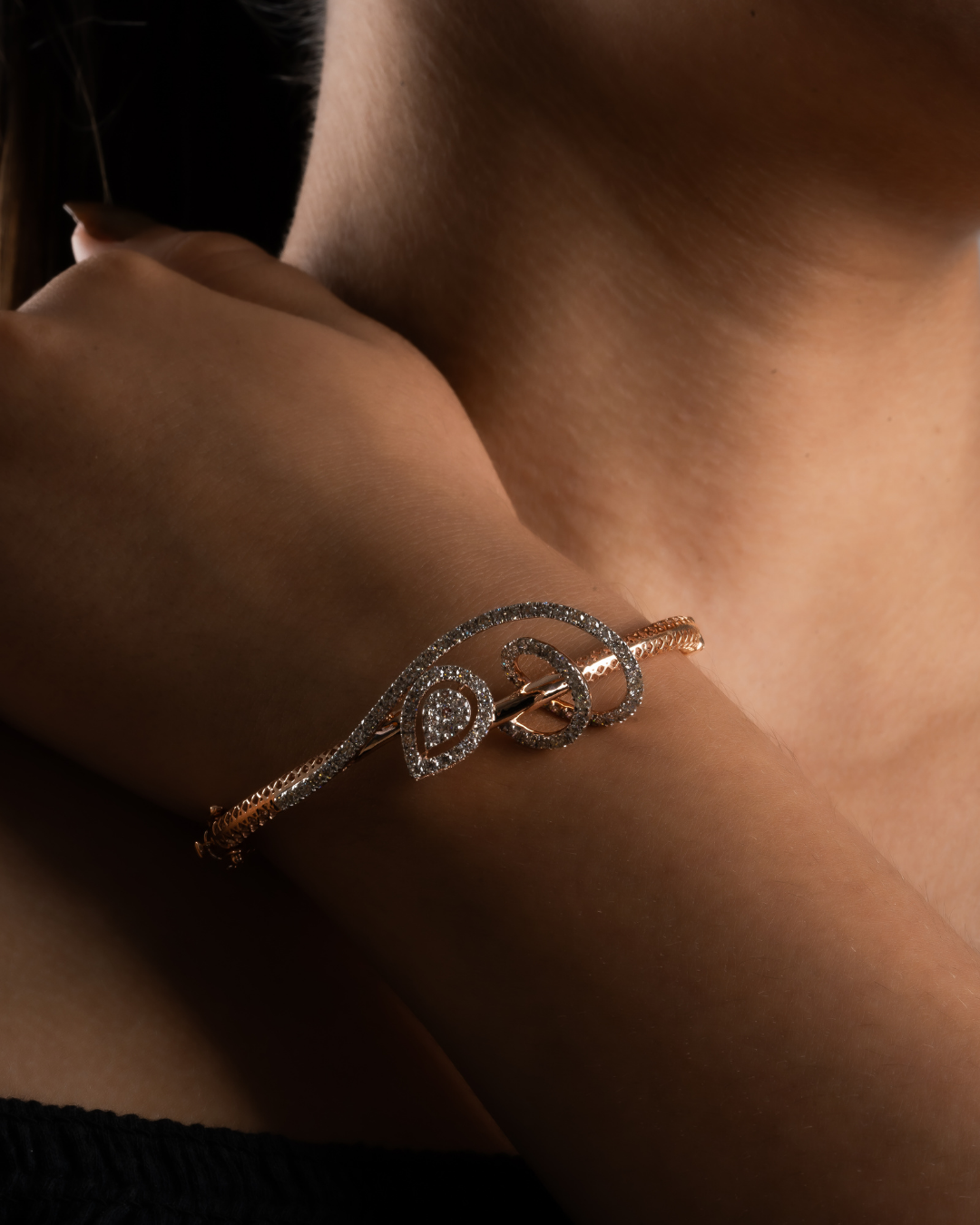diamond spiral bracelet