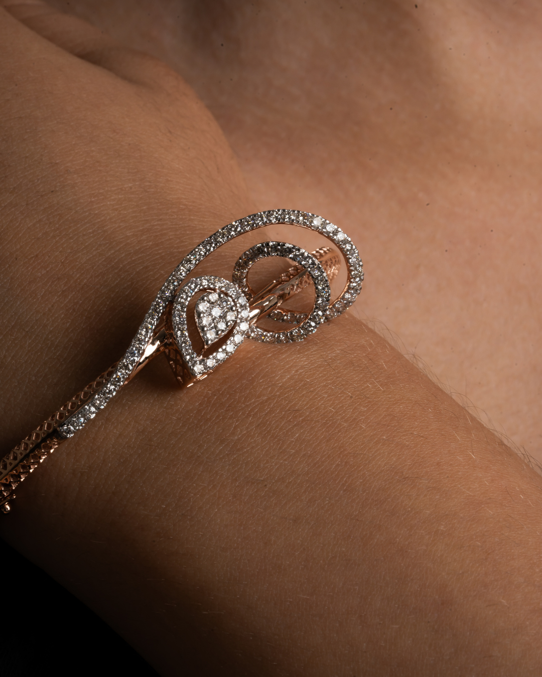 diamond spiral bracelet
