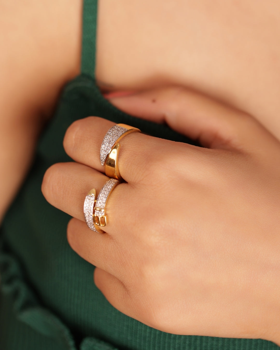 Classy Diamond Liner Ring