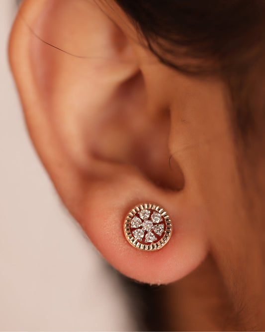 Shimmering Rosegold Diamond Tops