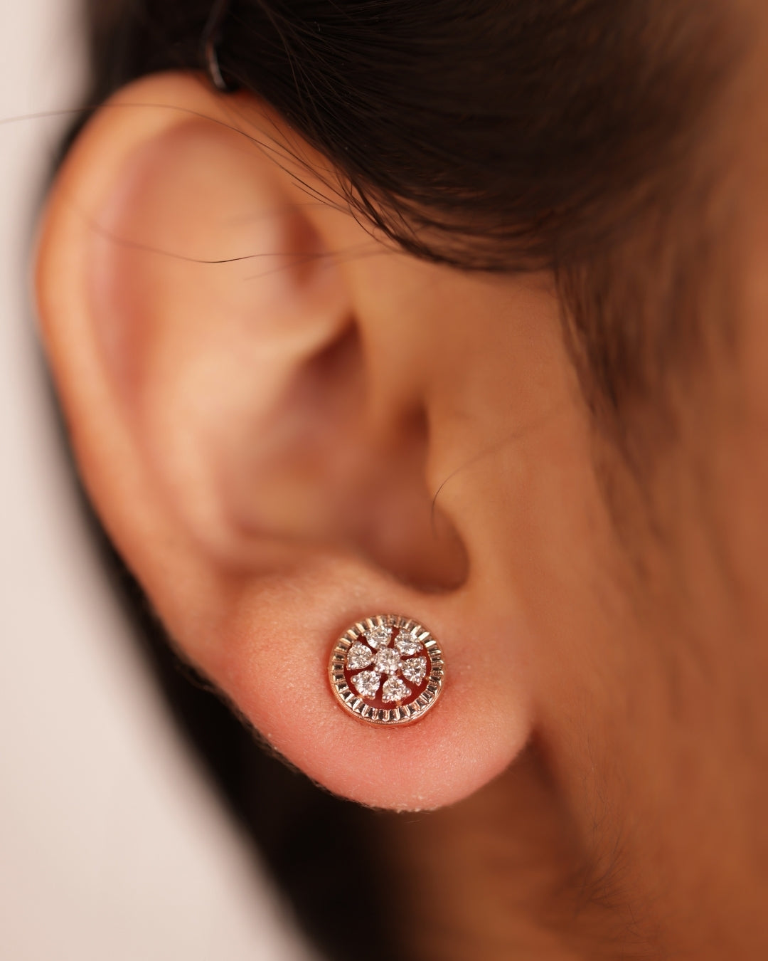 Shimmering Rosegold Diamond Tops