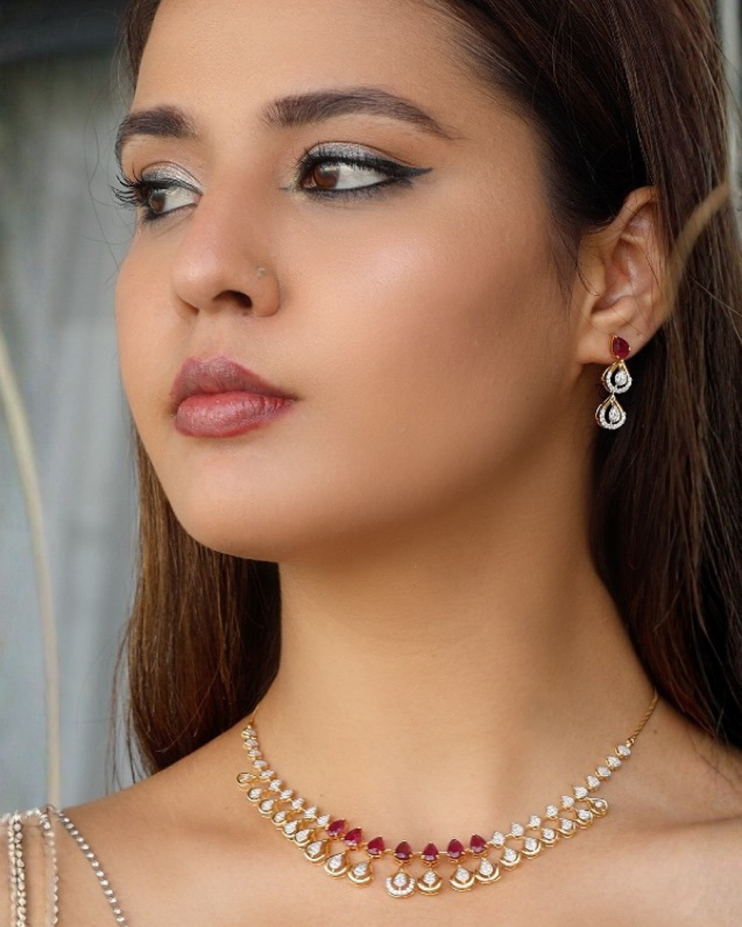 Imperial Diamond Ruby Necklace