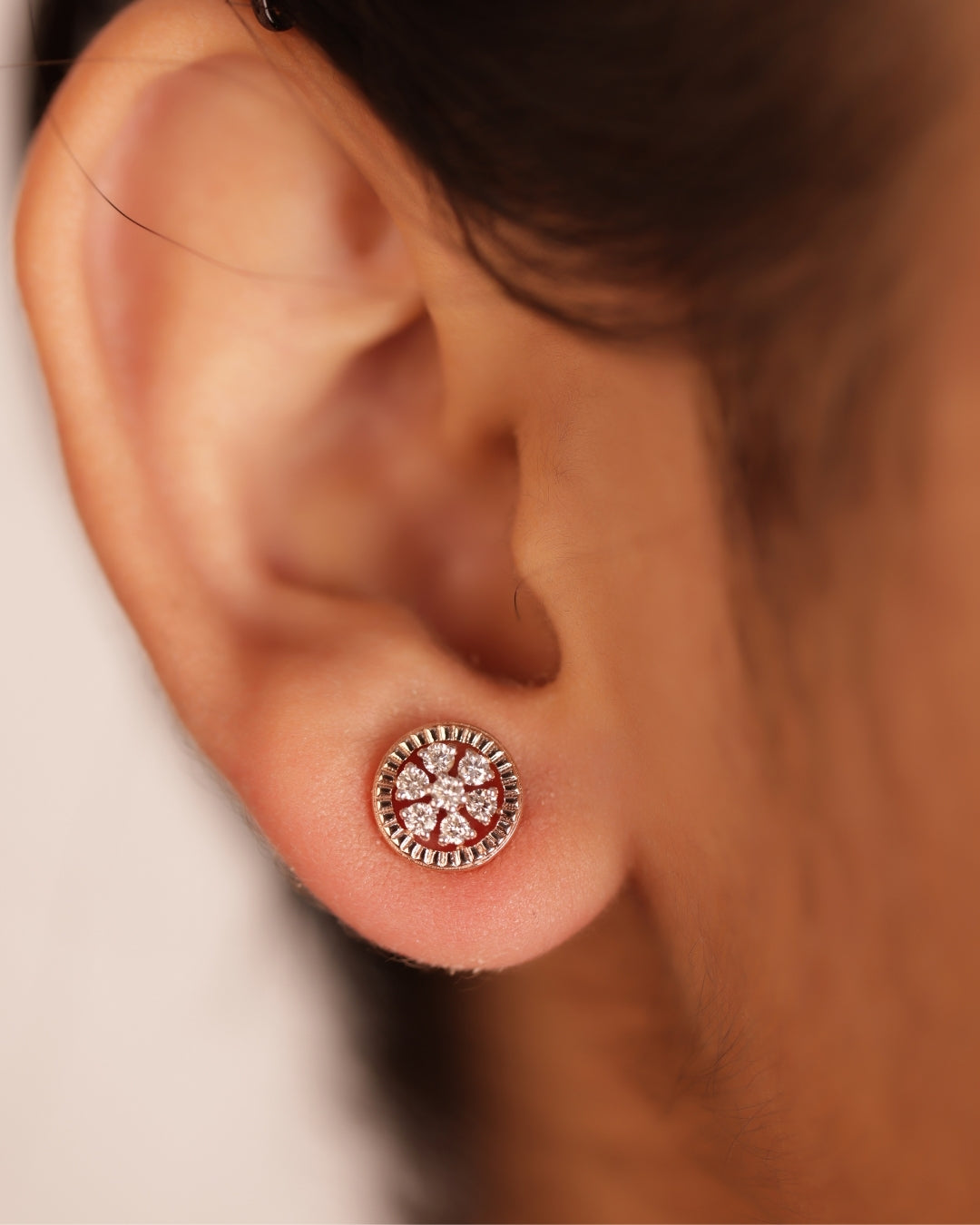 Shimmering Rosegold Diamond Tops